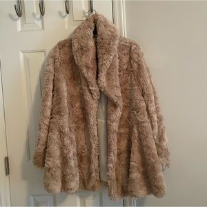 Free People Swingy Faux Fur Coat, XS